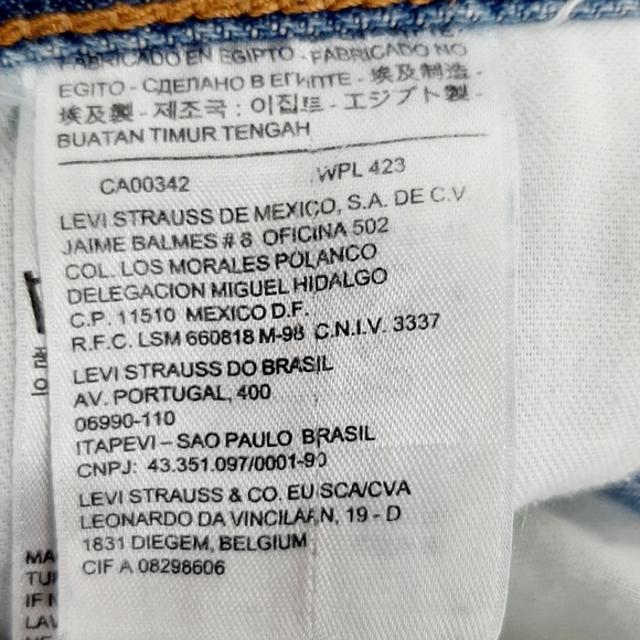 Levis 501 Men's Medium Wash Straight Leg Button Fly Blue Denim Jeans Size 36x29 - Picture 15 of 16